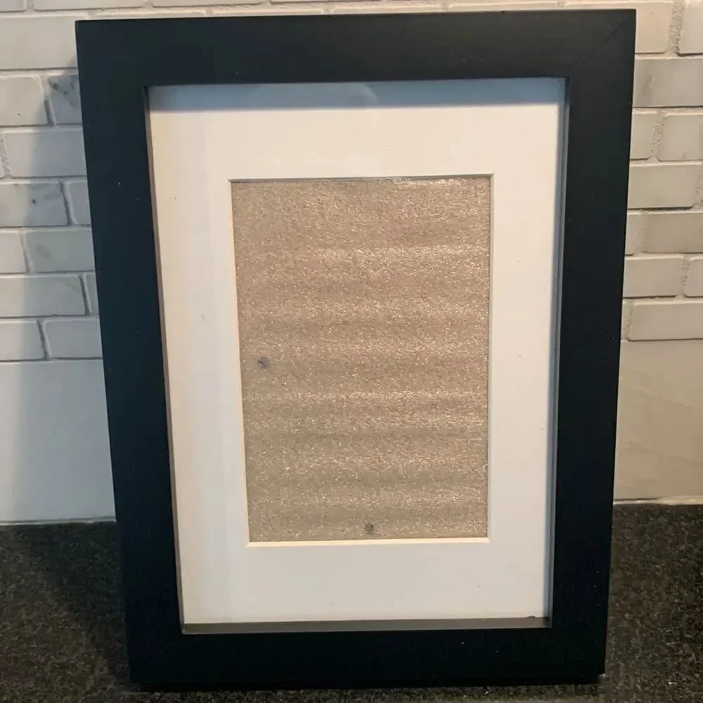 Set of 4 Black Wood Gallery Frames – 5x7 or 4x6 Modern Minimalist Display